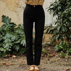 DOEN Lena Pant Black Denim NWOT